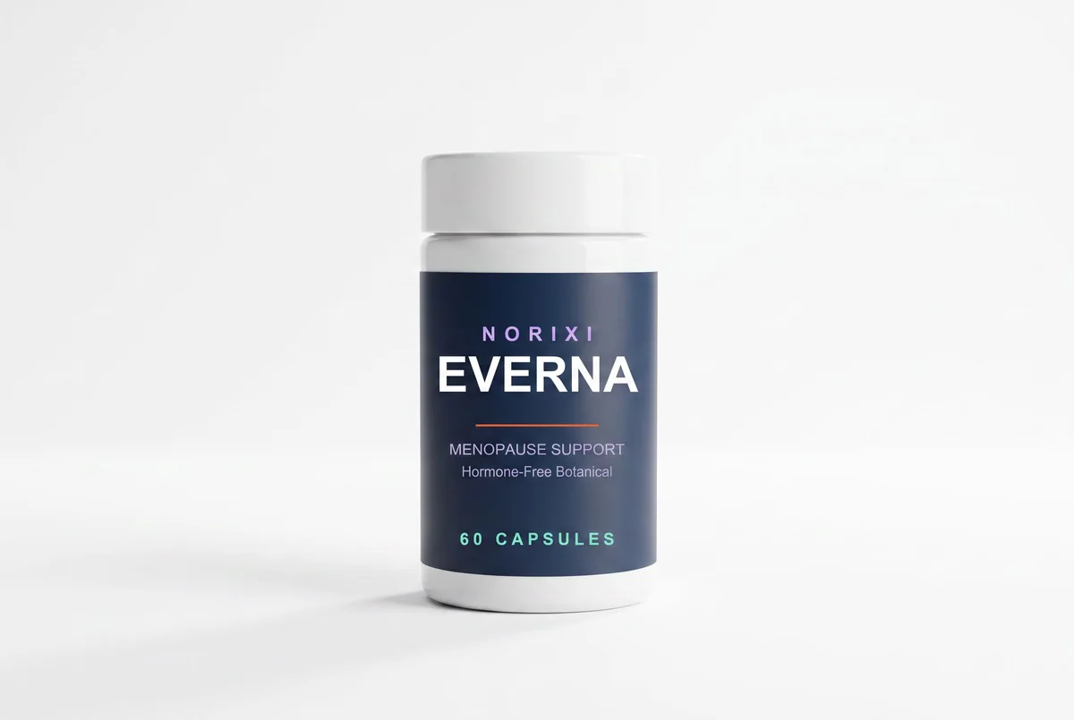 Norixi Everna bottle photographed clinically on white