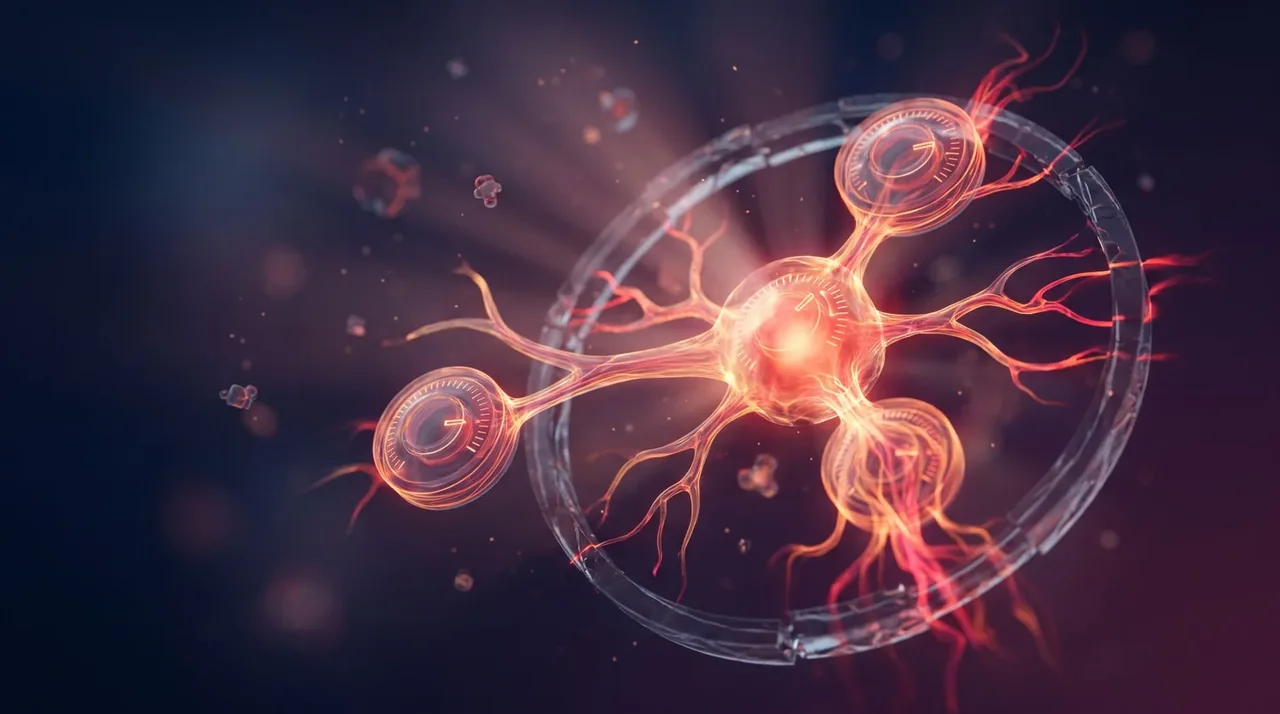 Abstract render of a system running hot without a brake